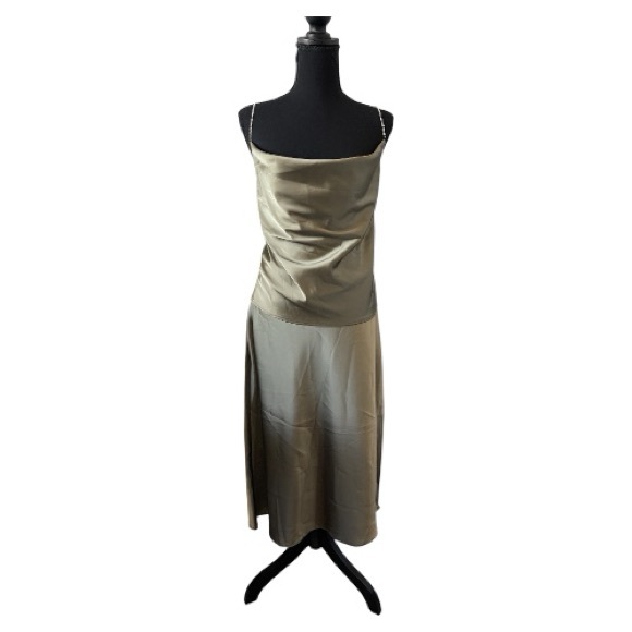 House of Harlow 1960 Dresses & Skirts - House of Harlow 1960 Strapless Satin Dress in Gold. DRESS HAS BEEN ALTERED!
